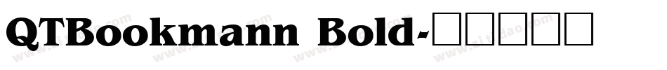 QTBookmann Bold字体转换